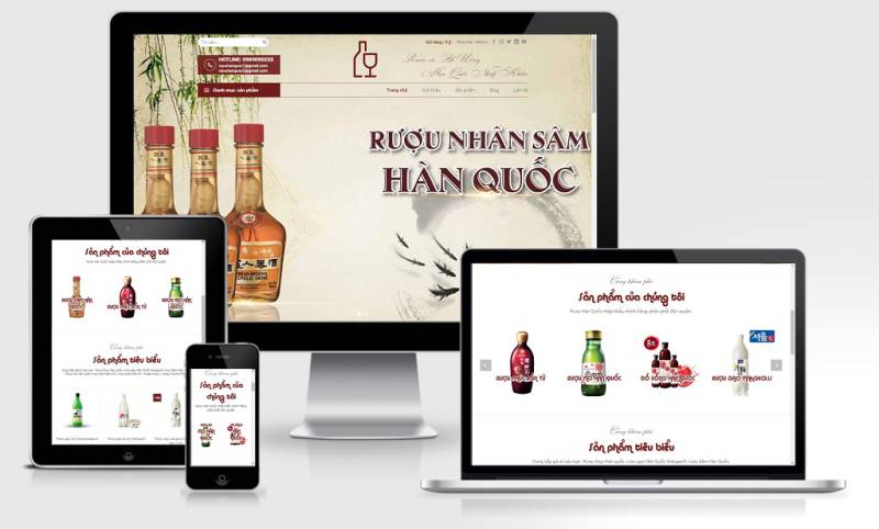 Theme Wordpress bán rượu Hàn Quốc - Mua Theme Wordpress Giá Rẻ