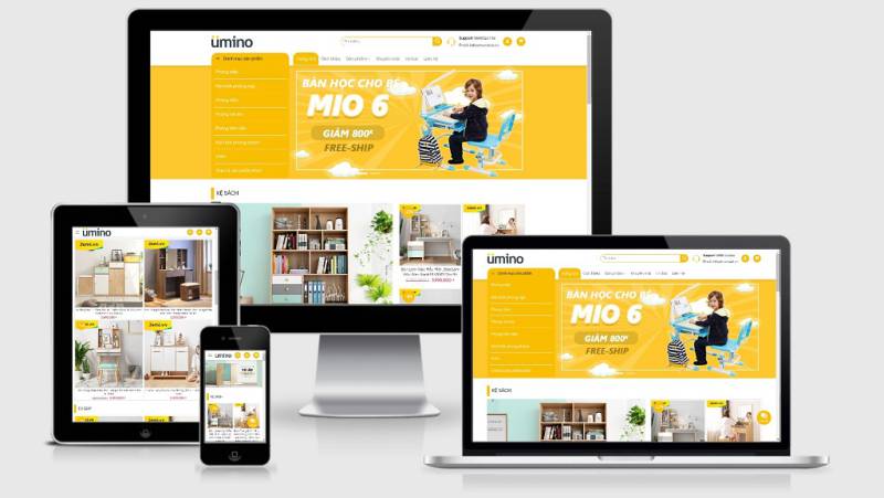 Theme Wordpress nội thất đẹp mẫu số 9 - Umino