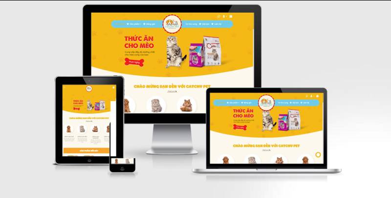 Theme Wordpress shop thú cưng online mẫu số 2