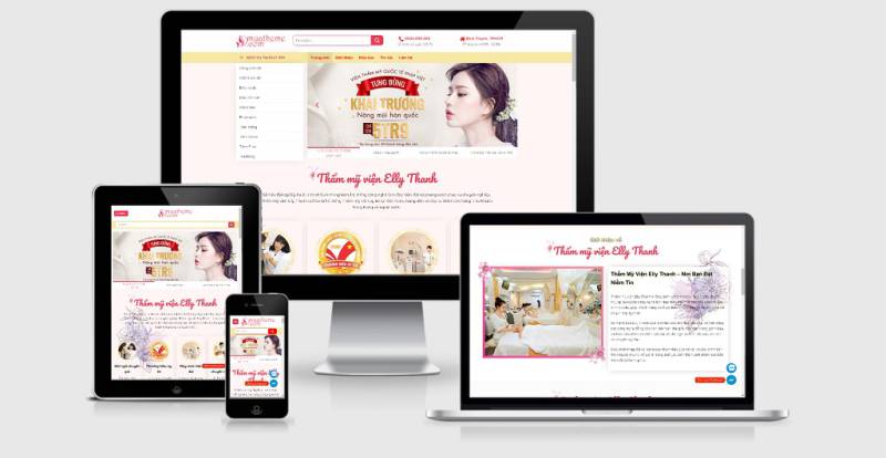 Theme Wordpress spa đẹp mẫu số 4 - Elly Spa