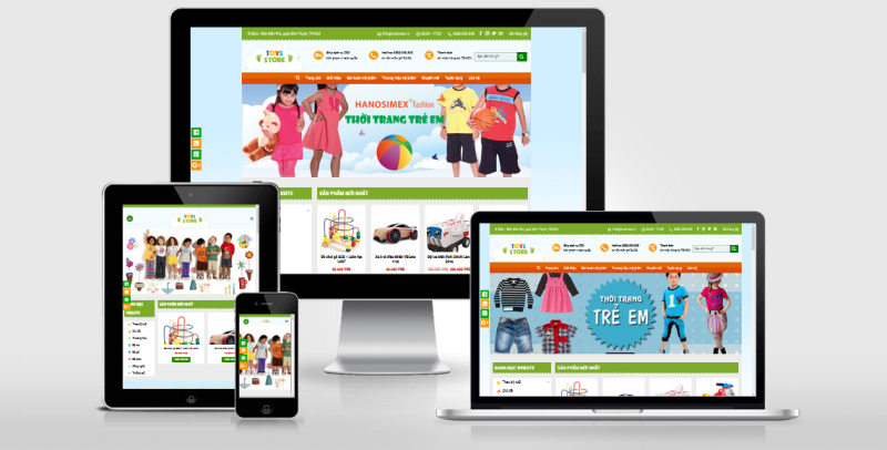 Theme Wordpress bán hàng thời trang, đồ chơi trẻ em đã Việt Hóa