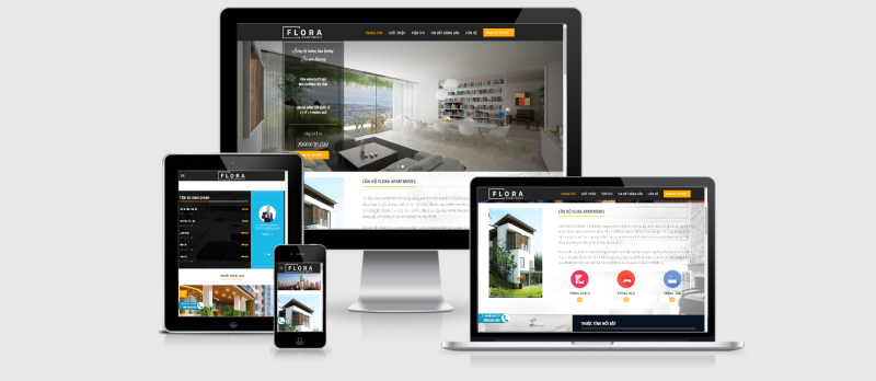 Theme bất động sản Wordpress giới thiệu dự án Flora Apartment - Mua Theme Wordpress Giá Rẻ