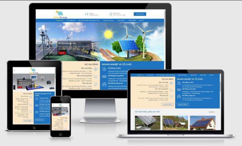 Theme Wordpress năng lượng mặt trời Solar Energy - Giải pháp & thi công