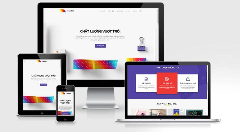 Theme Wordpress công ty dịch vụ in ấn số 4