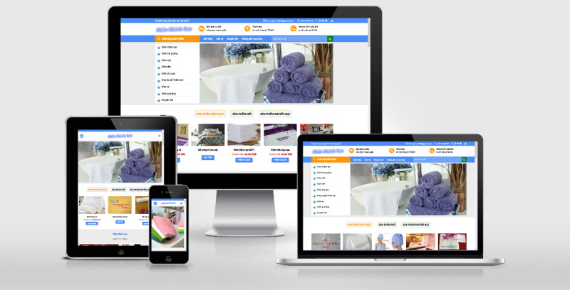 Theme Wordpress bán khăn mặt, khăn tắm, khăn khách sạn - Full Code