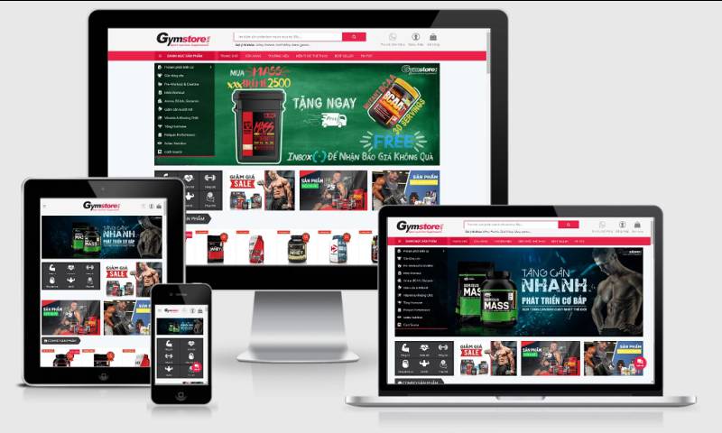 Theme Wordpress bán thực phẩm chức năng hỗ trợ tập thể hình - gym