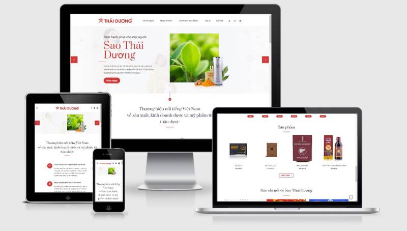 Theme Wordpress bán dược phẩm thảo dược, mỹ phẩm ThaiDuong