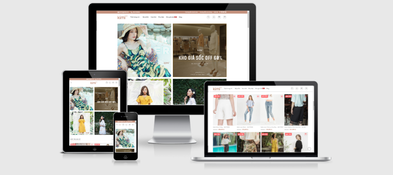 Theme Wordpress thời trang, phụ kiện, mỹ phẩm Kimi