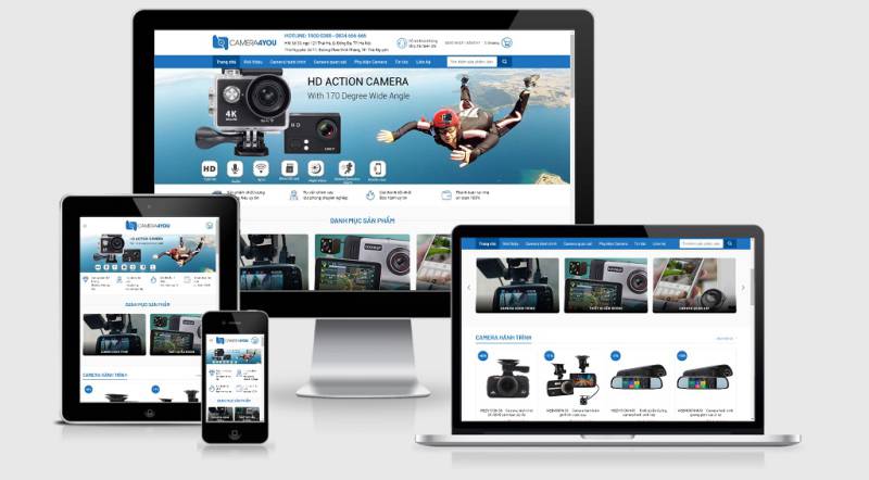 Theme Wordpress bán camera, điện máy, công nghệ Camera4U