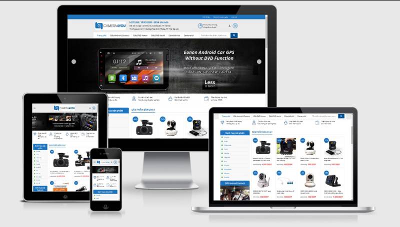 Theme Wordpress bán camera, điện máy, công nghệ mẫu số 4