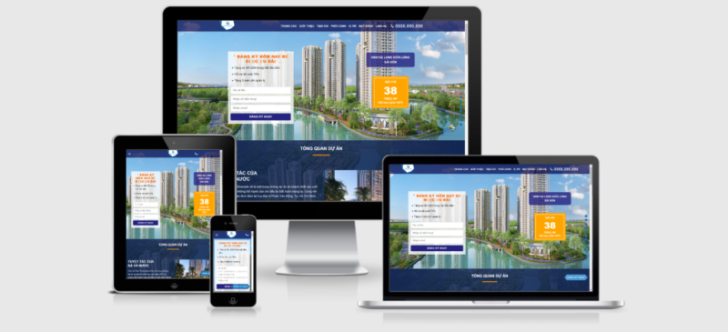 Theme Wordpress landing page bất động sản dự án GemRiverside