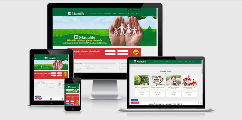 Theme Wordpress bảo hiểm nhân thọ Manulife - Mẫu số 4