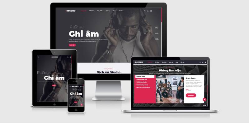 Theme Wordpress bán thiết bị âm thanh, dịch vụ thu âm