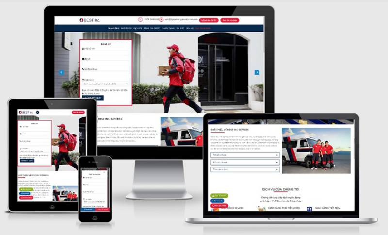 Theme Wordpress giới thiệu công ty giao hàng, chuyển phát Best Express
