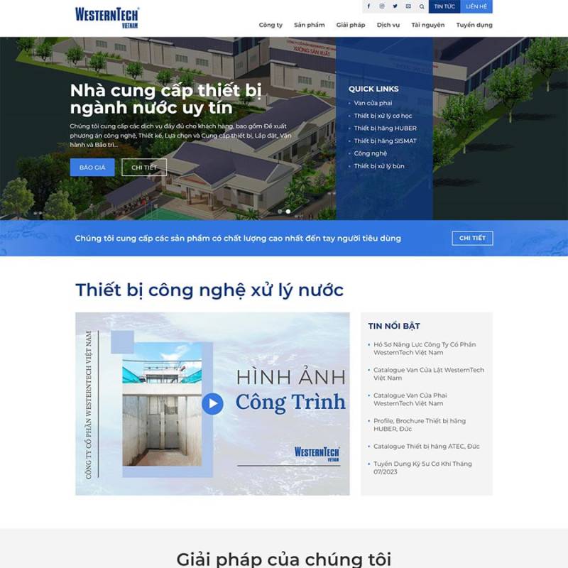  Theme WordPress thiết bị công nghệ xử lý nước