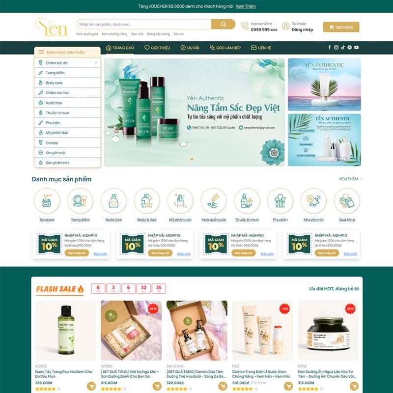  Theme WordPress mỹ phẩm 22