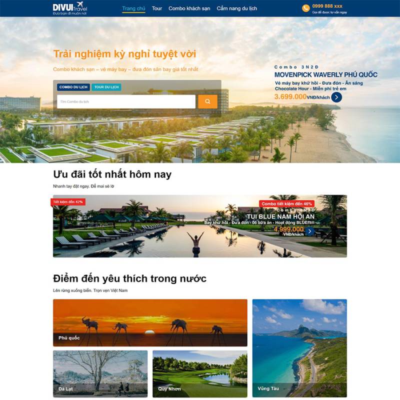  Theme WordPress du lịch 22 (giống ivivu)