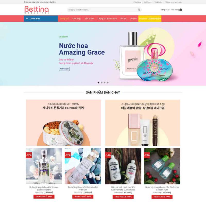  Theme WordPress Shop mỹ phẩm 04