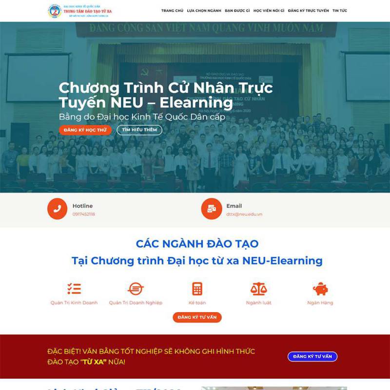  Theme WordPress đào tạo cử nhân