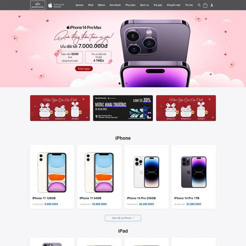  Theme WordPress bán điện thoại Iphone 03