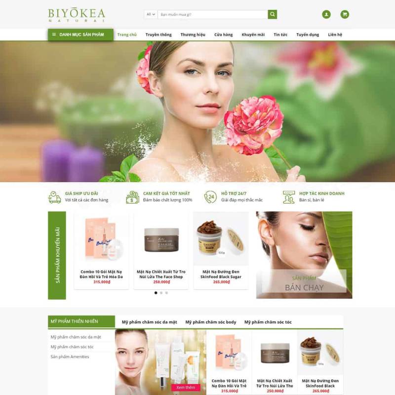  Theme WordPress Shop mỹ phẩm 07