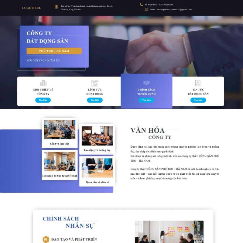  Theme WordPress Landing page tuyển dụng