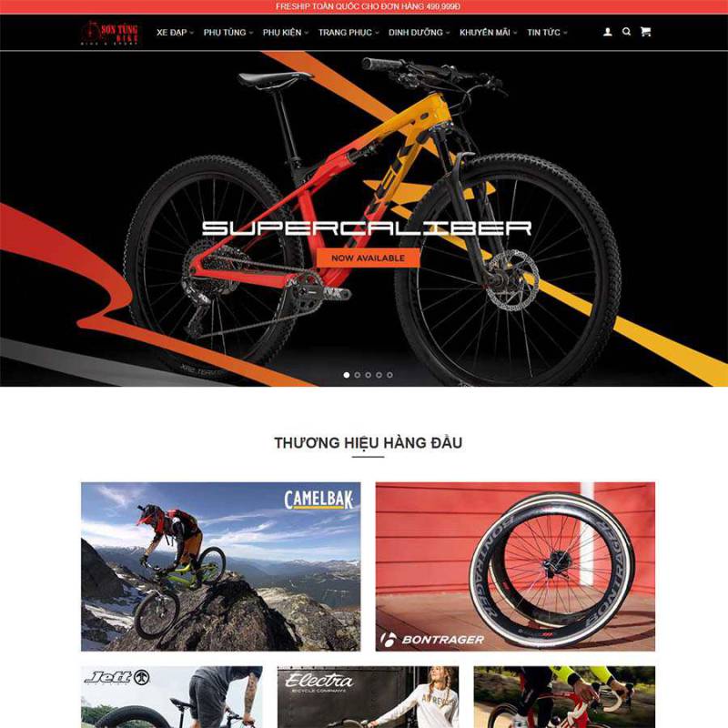  Theme wordpress bán phụ kiện xe đạp