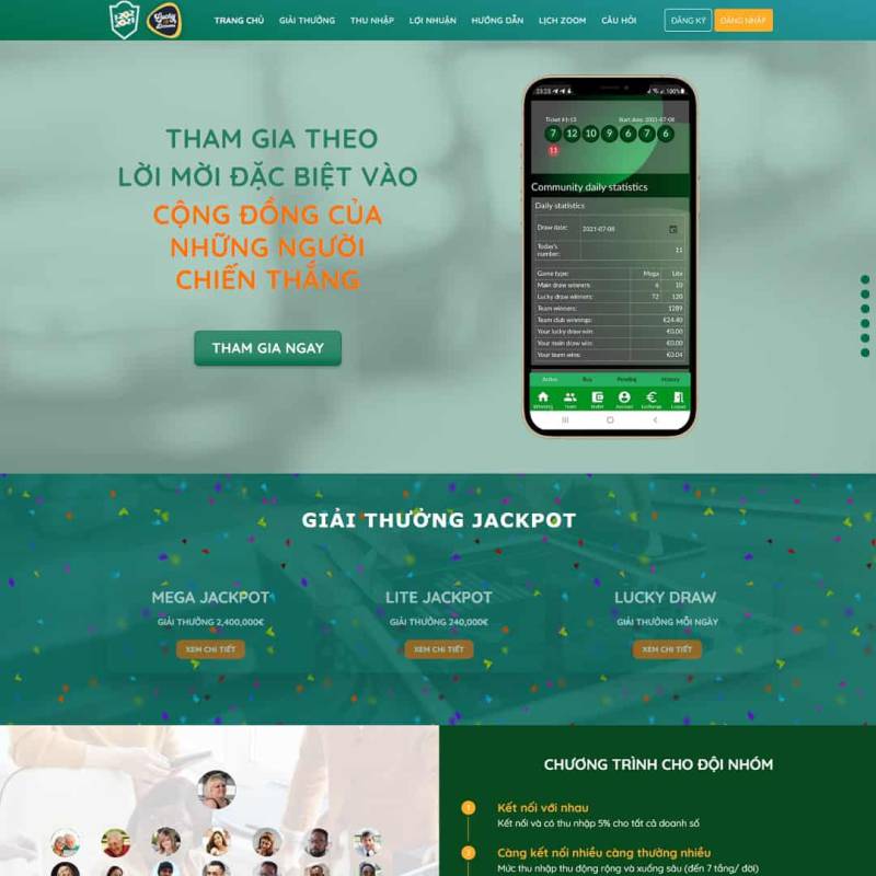  Theme WordPress giới thiệu đầu tư xổ số luckydozens