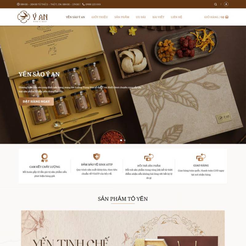  Theme WordPress yến sào 03