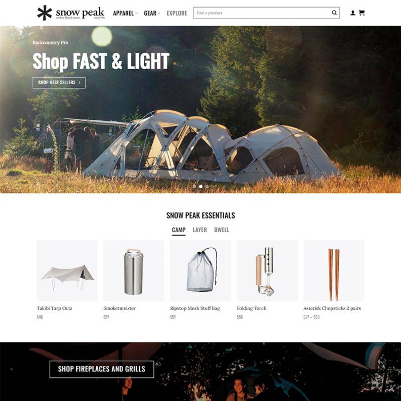  Theme WordPress bán lều du lịch, đồ phượt camping