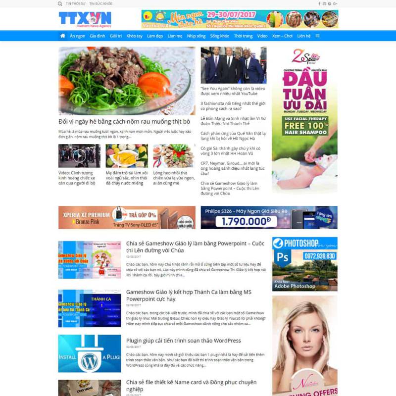  Theme WordPress tin tức 01