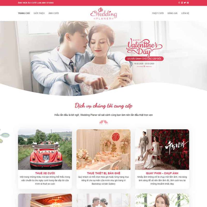  Theme WordPress dịch vụ studio, chụp ảnh cưới 03