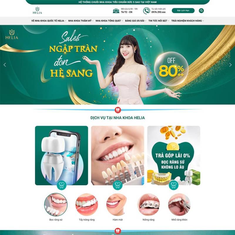  Theme WordPress dịch vụ Nha Khoa 05