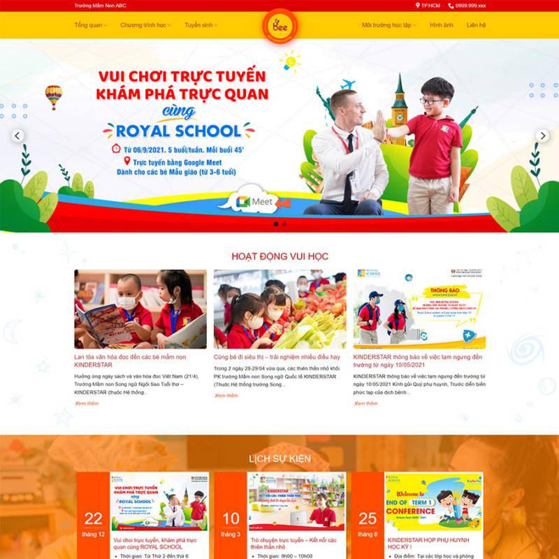  Theme WordPress trường mầm non