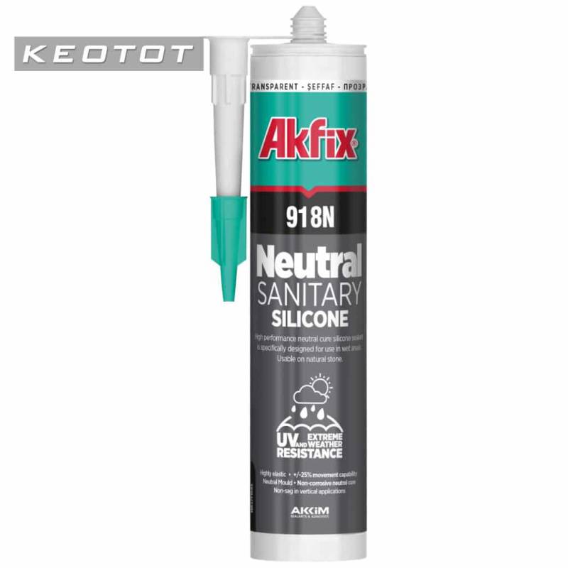 Keo Silicone trung tính kháng nấm mốc, chịu thời tiết Akfix 918N