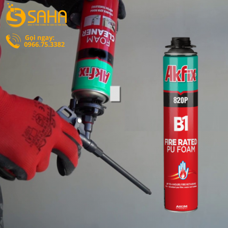 Bọt nở Foam chống cháy Akfix 820/820P