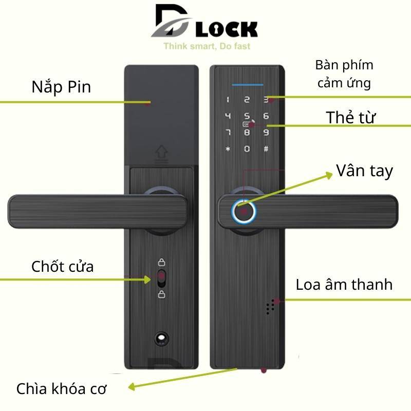 Khóa Cửa Vân Tay Thông Minh DL835