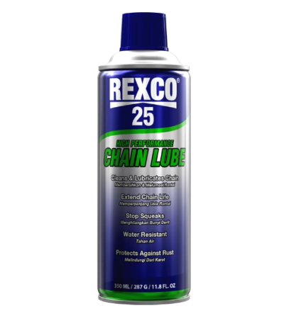  	Dầu bôi trơn xích hiệu suất cao REXCO 25 CHAIN LUBE 350 ML/ 287 G/ 4.2 fl OZ