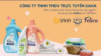 SAHA – phân phối chính hãng các sản phẩm nước giặt Felico trên thị trường Việt Nam