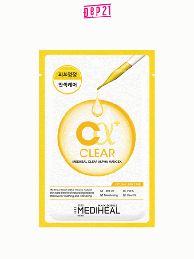  	Mặt Nạ Giúp Làm Sạch, Sáng Mịn Da Mediheal Clear Alpha Mask EX 23ml