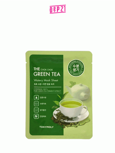 	Mặt Nạ Giấy Trà Xanh TONYMOLY The Chok Chok Green Tea Watery Mask Sheet 20g