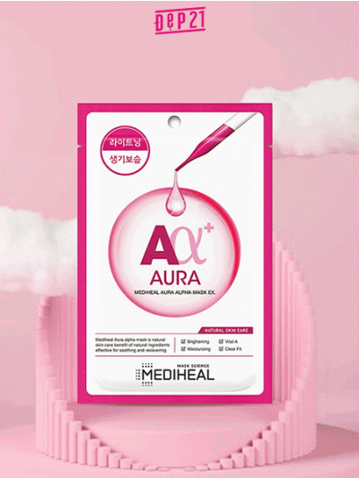  	Mặt Nạ Mediheal Aura Alpha Trắng Sáng Mediheal Aura Alpha Mask EX 23ml