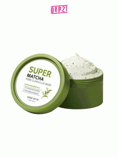  	Mặt nạ đất sét trà xanh Some By Mi Super Matcha Pore Clean Clay Mask 100g