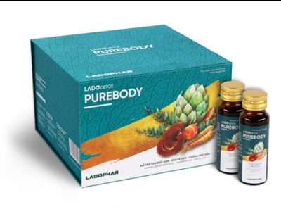 LadoDetox Purebody nước uống thanh lọc cơ thể - Hộp 12 Lọ 50ml