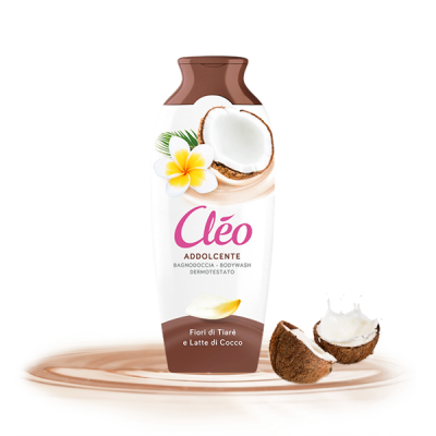 Sữa tắm hương nước hoa dưỡng ẩm New Cleo chiết xuất dừa và hoa Tiare 750ml