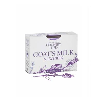 Xà bông cục Country Life Goat's Milk Úc 100g chiết xuất sữa dê và hoa oải hương