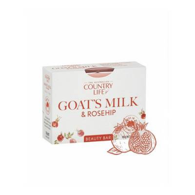 Xà bông cục Country Life Goat's Milk Úc 100g chiết xuất sữa dê và tầm xuân