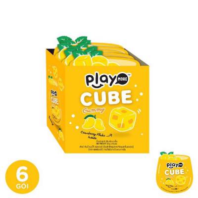 6 Gói kẹo dẻo viên vị nam việt quất hương xoài playmore 25g