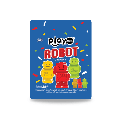 Kẹo dẻo Robot Playmore 48g