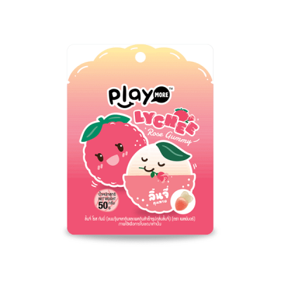 Kẹo dẻo vị vải Playmore 48g